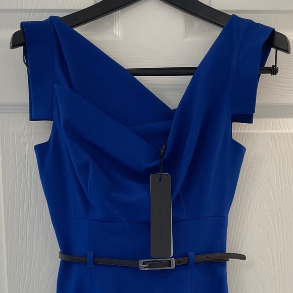 Fitted, Black Halo Jackie O Dress, Bright Royal Blue, BranNew with Tags Attached - Picture 10 of 10